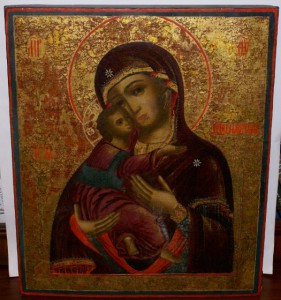 Икона Владимирская Матерь Божья 37х45