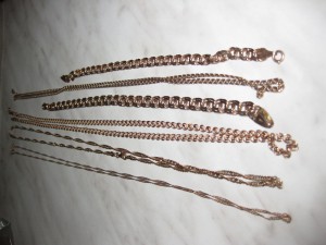 Цепи 585 проба.