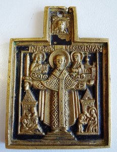 Николай Можайский, эмаль.