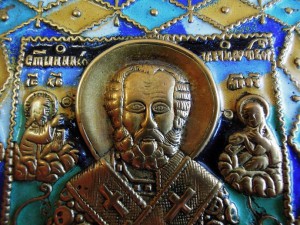 Николай Чудотворец, 7 эмалей.