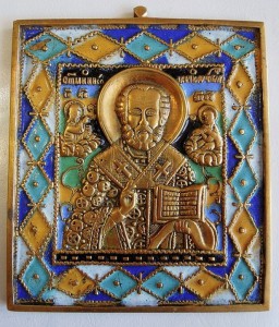 Николай Чудотворец, 7 эмалей.