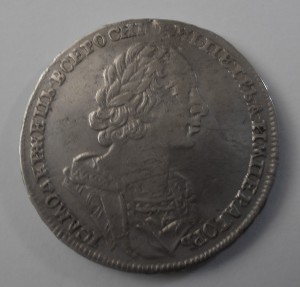 Петр I, рубль 1725