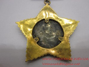 Орден Александра Суворова 2й ст.,1 тип,КОПИЯ в родном метале