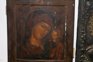 Казанская в окладе. Ковчег.