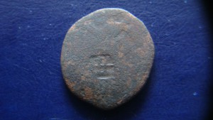 Клейма на крымской монете.