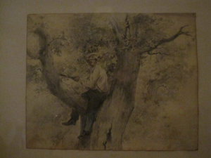 В. Маковский, 1876 г., "Мальчик на дереве"