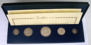 Свазиленд набор 5 монет 1968 г СЕРЕБРО ПРУФ