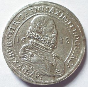 Талер 1618 Максимилиан
