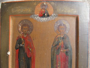 Икона "Св. муч. Лавр и Флора" (ковчег)