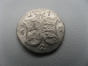 2 копейки 1757г(ливонезы)