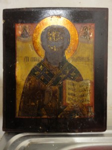 Николай Чудотворец, оклад серебро 84пр, 1832г