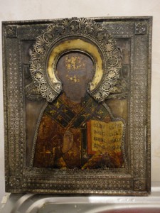 Николай Чудотворец, оклад серебро 84пр, 1832г