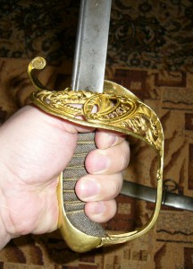 Сабля швецкая пехотная офицерская обр. 1859г. очень красивая