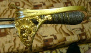 Сабля швецкая пехотная офицерская обр. 1859г. очень красивая