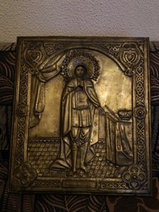 СВЯТОЙ БЛАГОВЕРНЫЙ КНЯЗЬ АЛЕКСАНДР НЕВСКИЙ,36х31