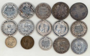 Небольшая подборка британских шиллингов 18-19 века.