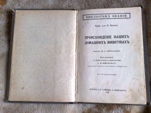 Происхождение наших домашних животных 1913