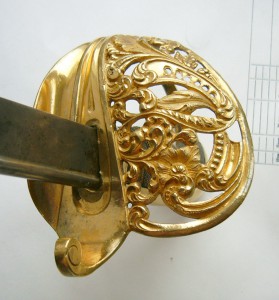 Сабля швецкая пехотная офицерская обр. 1859г. очень красивая