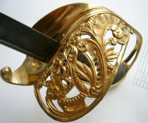 Сабля швецкая пехотная офицерская обр. 1859г. очень красивая