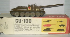 Модель 1:43 СУ - 100 в родной коробке