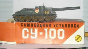 Модель 1:43 СУ - 100 в родной коробке