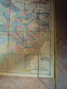 КАРТА ЖЕЛЕЗНЫХ ДОРОГ ЕВРОПЕЙСКОЙ РОССИИ 1874 Г.