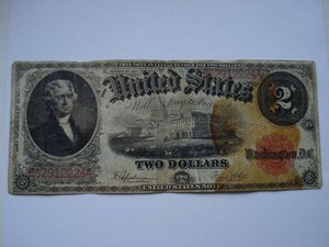 2 Доллара США 1917г Legal Tender