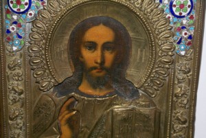 Маленький самовар рюмка гранённая.