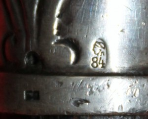 Трость. Серебро 84.