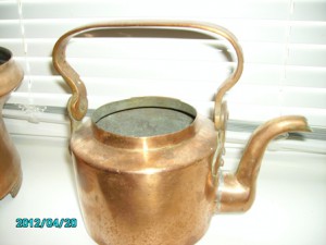 Красномедные ендова и чайник