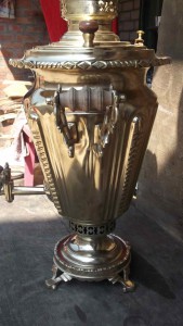 Самовар рюмка Баташева с фигурными ручками