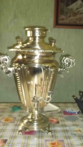 Самовар рюмка Баташева с фигурными ручками