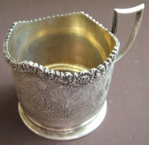 Подстаканник. Серебро.