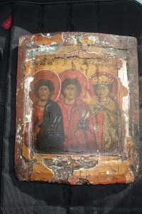 икона Косма,Домиан,Екатерина вторая половина 16 века.Продажа