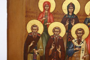 Икона именник девять Святых. Анна Валентина Андрей Александр