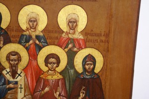 Икона именник девять Святых. Анна Валентина Андрей Александр