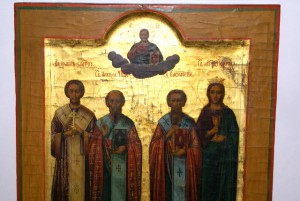 ИРИНА НИКОЛАЙ ВАСИЛИЙ ИОАНН (ИКОНА КОВЧЕЖНАЯ)