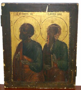Икона Апостолы Симон Зилот и Иуда Иаковлев (Леввей, Фаддей)