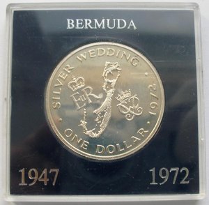 Бермуды серебро 1959 г АЦ и 1972 г ПРУФ