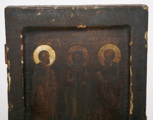 Ковчежная икона Петр, Павел и Господь Вседержитель