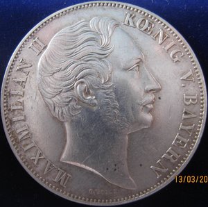 Памят.монета (Допельгульден) 1855г. (Бавария,Германия)