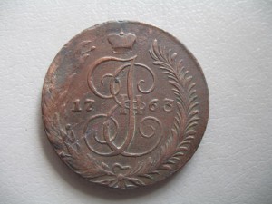(5коп. 1763г.  СМ) Продан.