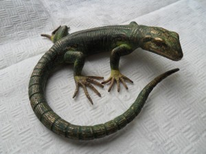 Ящерка.Бронза.