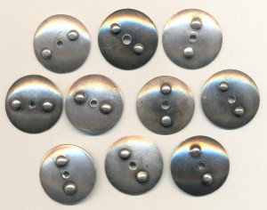 Закрутки серебро 10 шт.