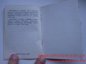 Комплект, 2 медали За отвагу, но одного, на доке