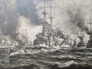 корабль,битва на море,1909 г огромное.