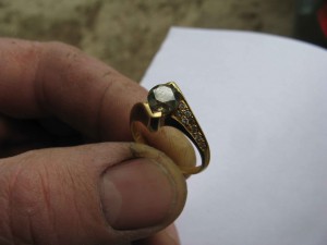 Кольцо и брилллиант 1,05k
