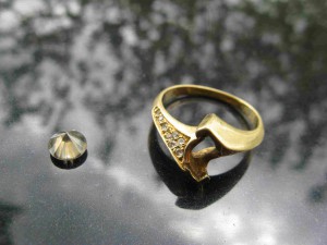 Кольцо и брилллиант 1,05k