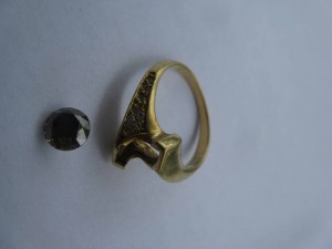 Кольцо и брилллиант 1,05k