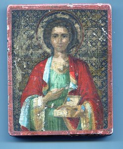 Икона "Св. целит. Пантелеимон" Афонская печать.